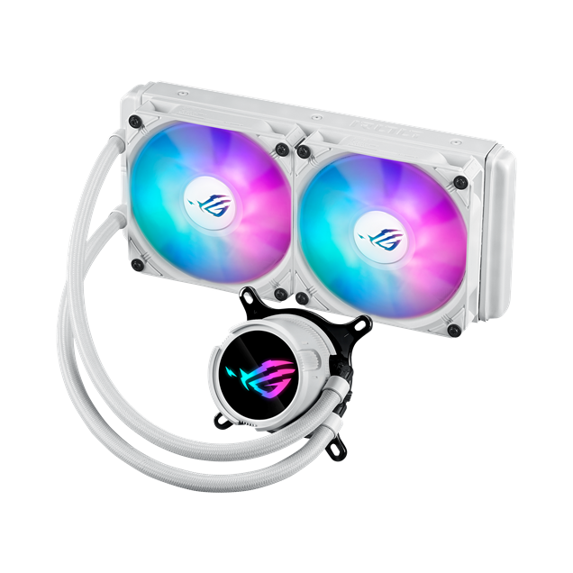 ASUS ROG Strix LC III 240 ARGB White Edition 240mm Liquid CPU Cooler in White